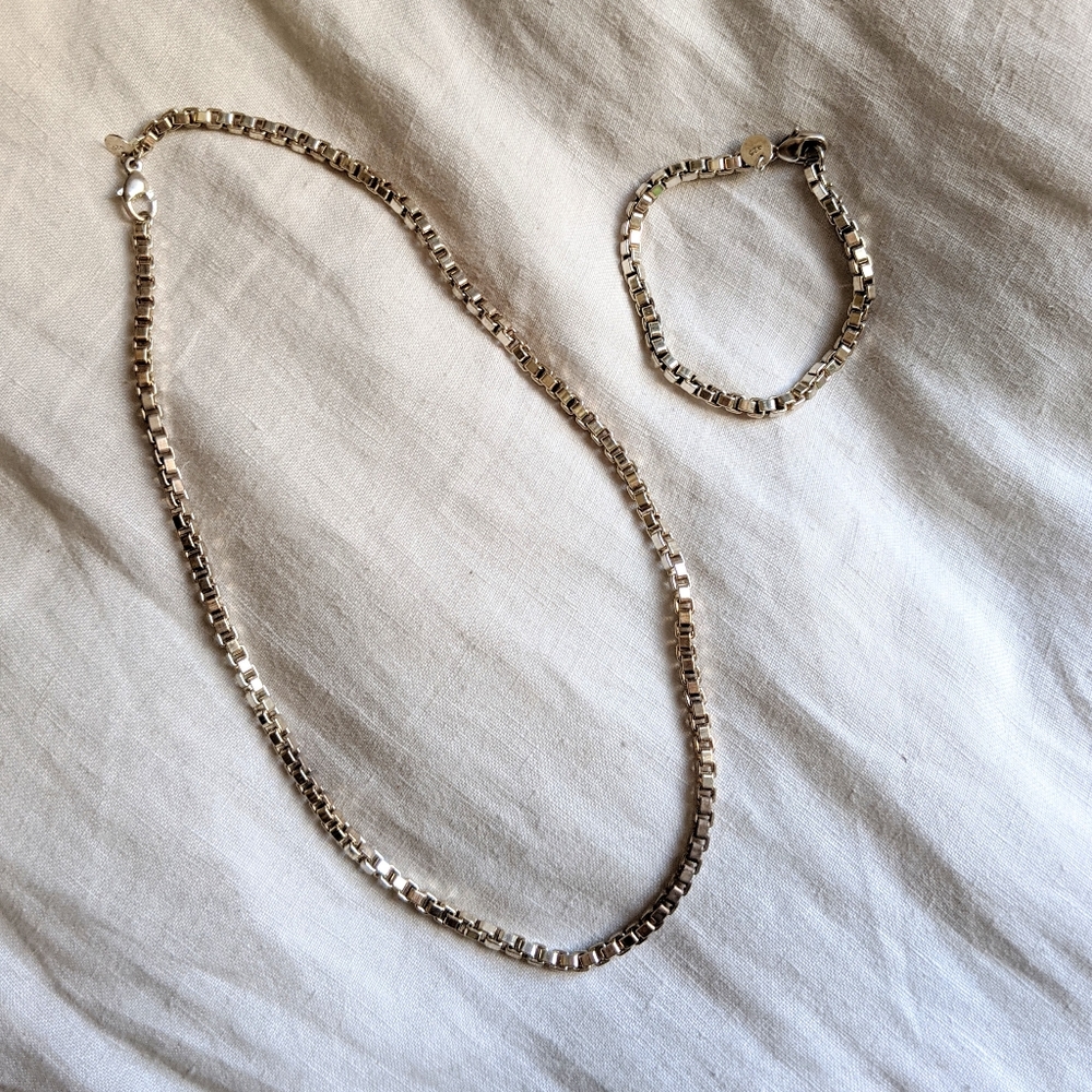 Tiffany & Co RARE Venetian Link Sterling set